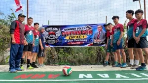 Brilyan AGN Cup I Meriahkan Turnamen Voli Desa Haur Kuning