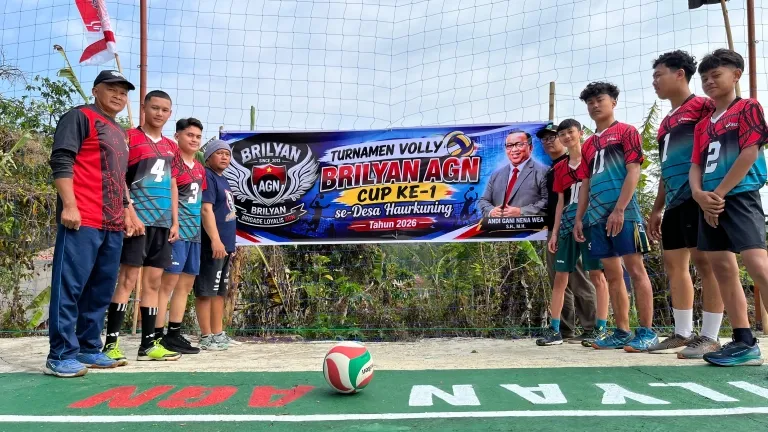 Brilyan AGN Cup I Meriahkan Turnamen Voli Desa Haur Kuning