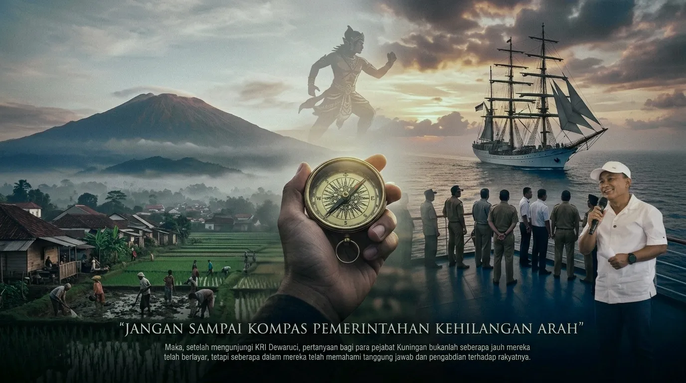 Moment Di KRI Dewa Ruci : Jangan Sampai Kompas Pemerintah Kehilangan Arah