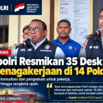 Kapolri Resmikan 35 Desk Ketenagakerjaan di 14 Polda