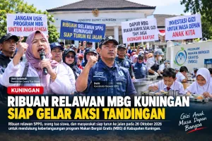 Ribuan Relawan MBG Kuningan Siap Gelar Aksi Tandingan