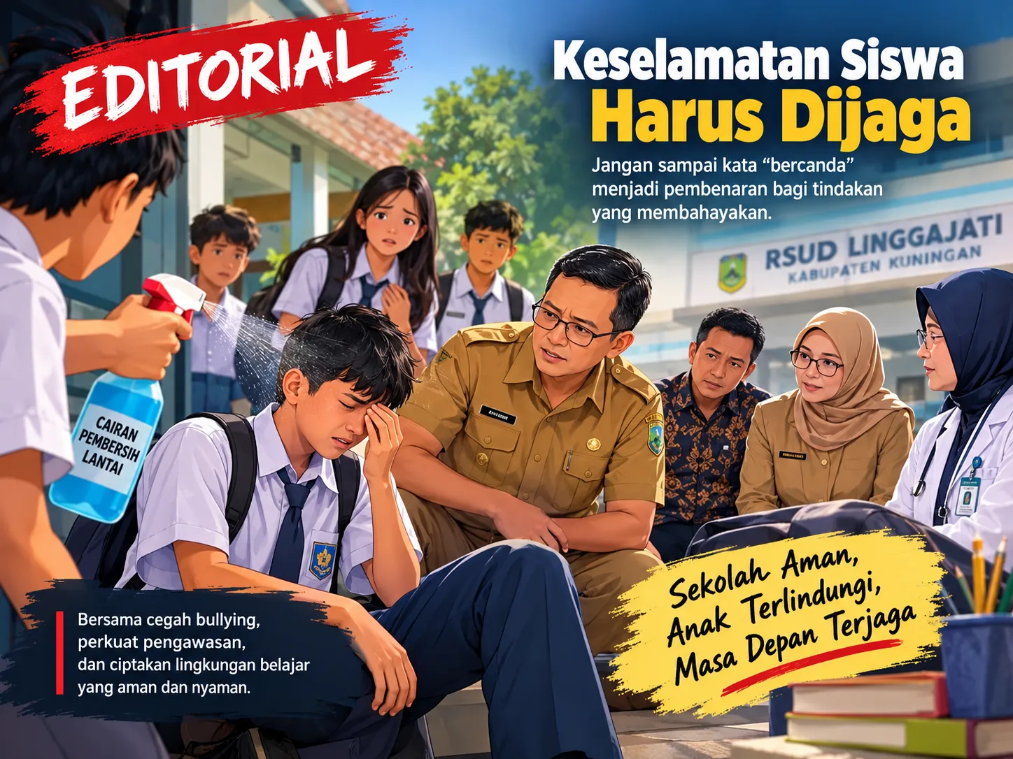 EDITORIAL: Candaan yang Membahayakan, Siapa Bertanggung Jawab atas Keselamatan Siswa?